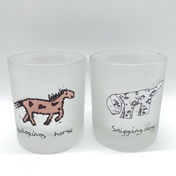 Vintage Dining Vintage Dartington Designs Set Of Rocks Lowball